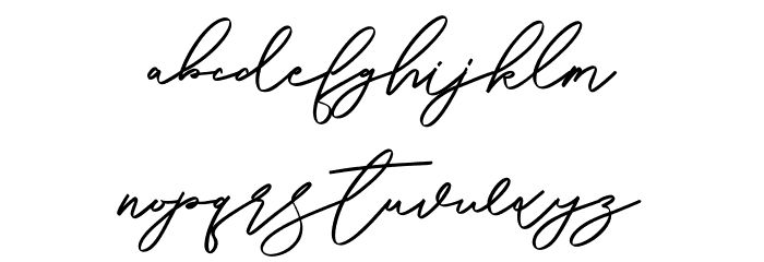 Bhuffets Free Font LOWERCASE