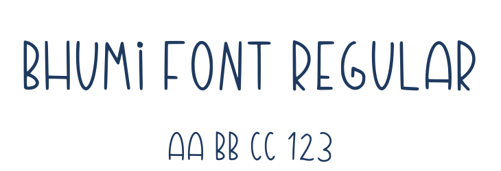 Bhumi Font Regular Font Preview