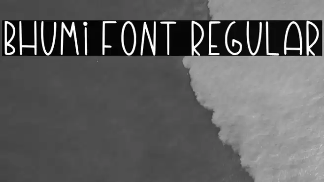 Bhumi Font Regular 字体 examples