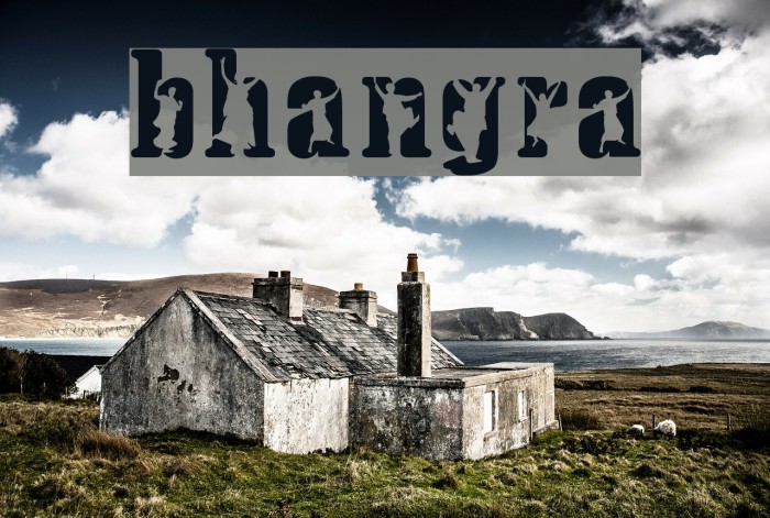 bhangra Font examples