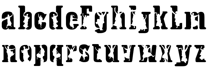 bhangra Font LOWERCASE