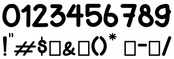 BIANCA Font OTHER CHARS