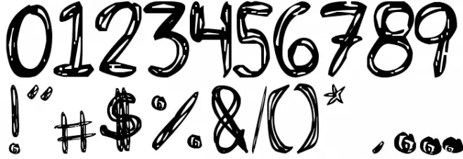 BICHOCHOS TYPE Шрифта ДРУГИЕ символов