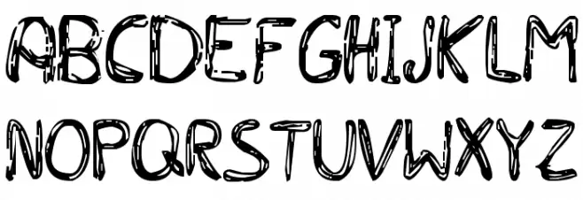 BICHOCHOS TYPE Schriftart Groß