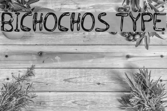 BICHOCHOS TYPE Шрифта examples