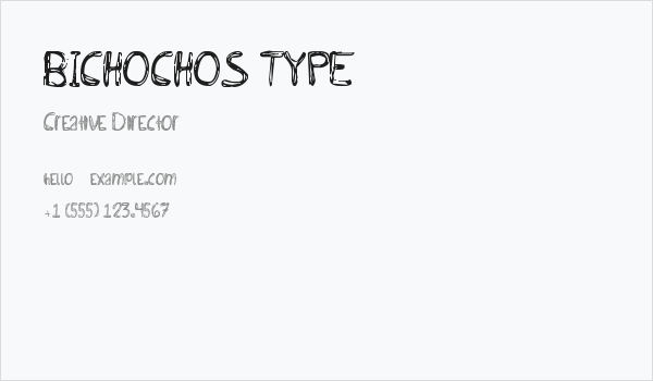 BICHOCHOS TYPE Business Card