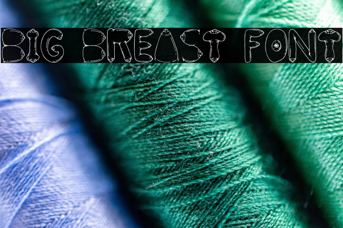 BIG BREAST FONT Example 3