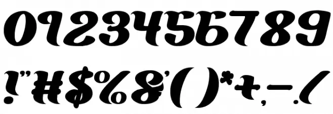 BIG BURGER Font OTHER CHARS