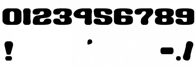 BIG BURGER__G Font OTHER CHARS