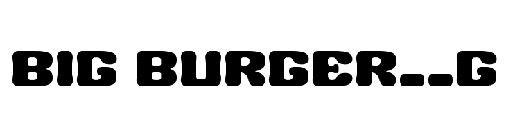 BIG BURGER__G  免费字体下载