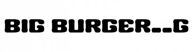 BIG BURGER__G  Скачать бесплатные шрифты