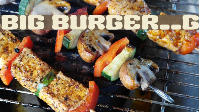 BIG BURGER__G Font examples