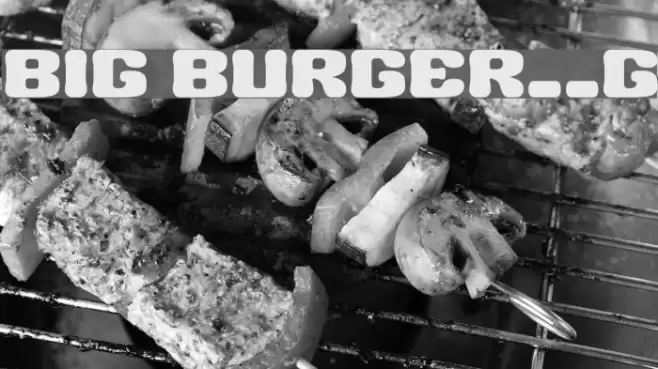 BIG BURGER__G Шрифта examples