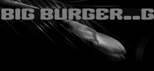 BIG BURGER__G Font examples
