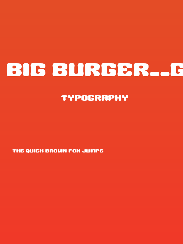 BIG BURGER__G Poster