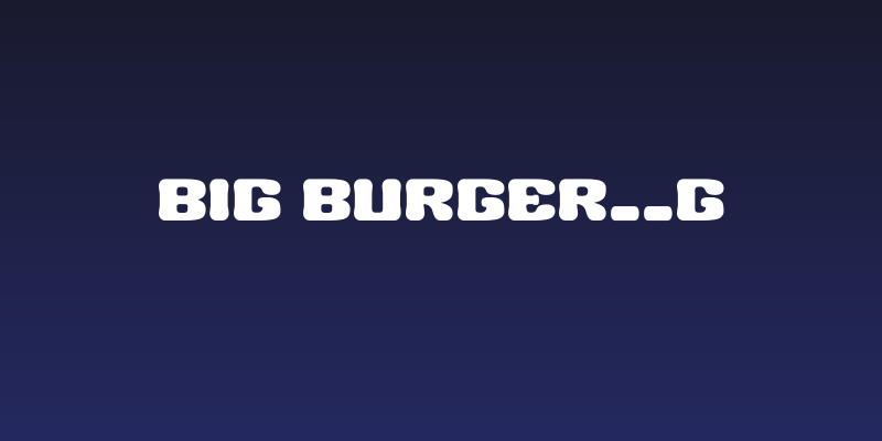 BIG BURGER__G Social Header