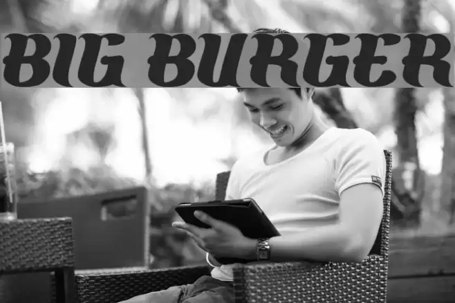 BIG BURGER Font examples