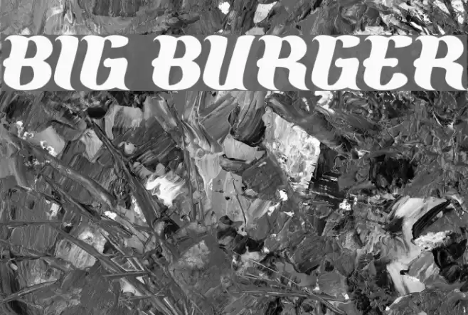 BIG BURGER Font examples