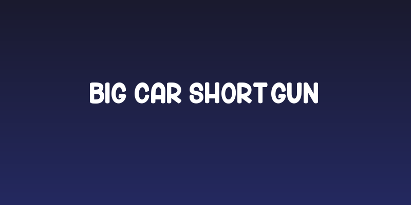 BIG CAR Short Gun Social Header