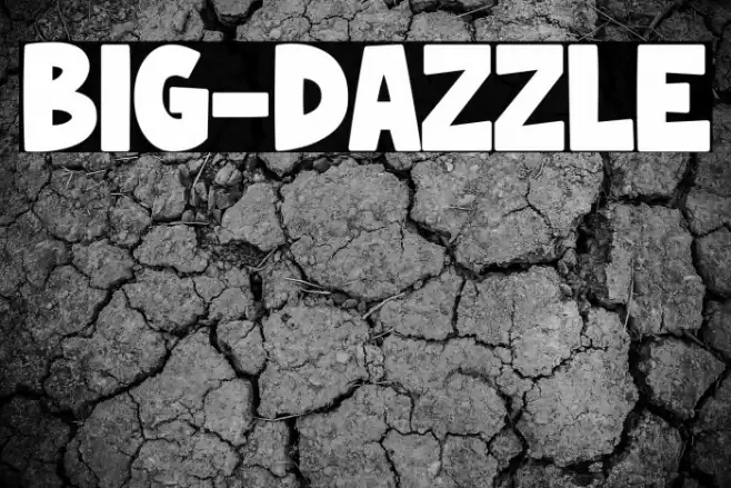 BIG-DAZZLE Font examples