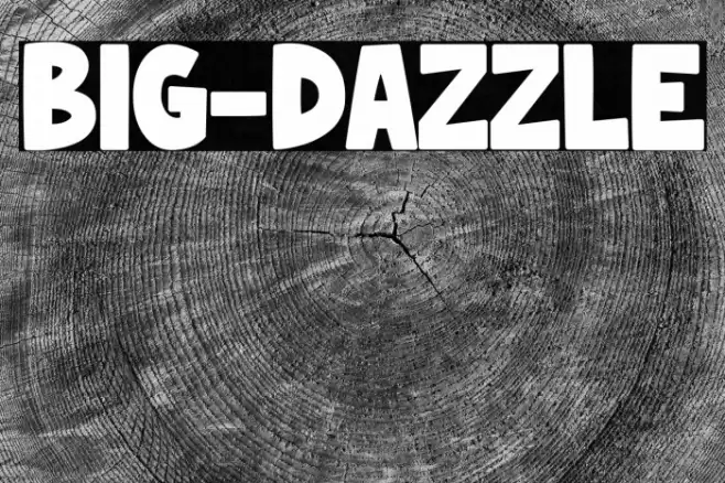 BIG-DAZZLE Font examples