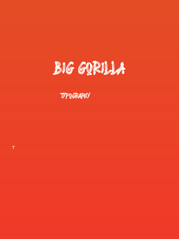 BIG GORILLA Poster