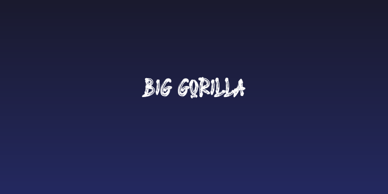 BIG GORILLA Social Header