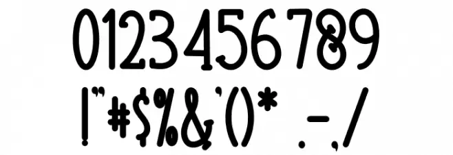 BIG HOUSE Font OTHER CHARS