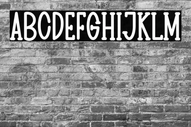 BIG HOUSE Font examples