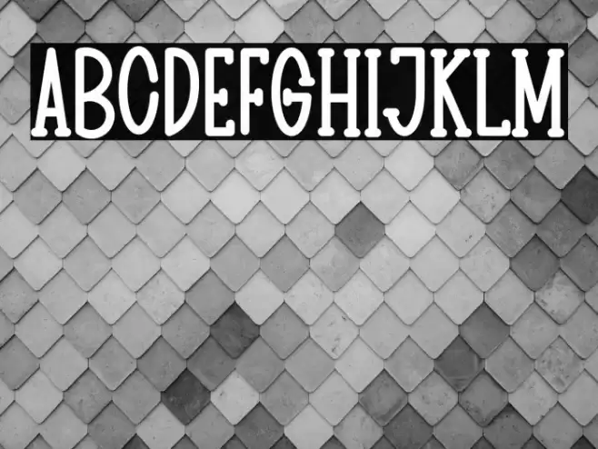 BIG HOUSE Font examples