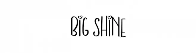 BIG SHINE  नि: शुल्क फ़ॉन्ट्स डाउनलोड