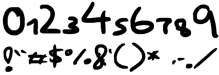BIG and small Font OTHER CHARS