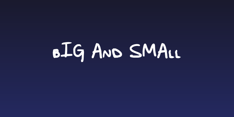 BIG and small Social Header