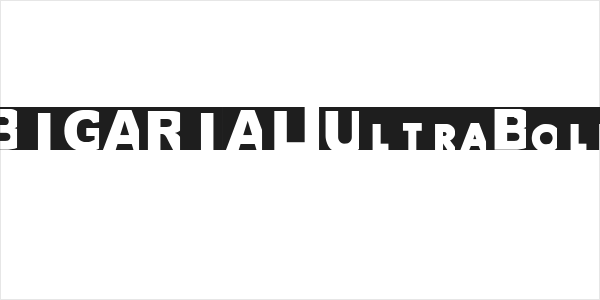 BIGARIAL UltraBold Logo