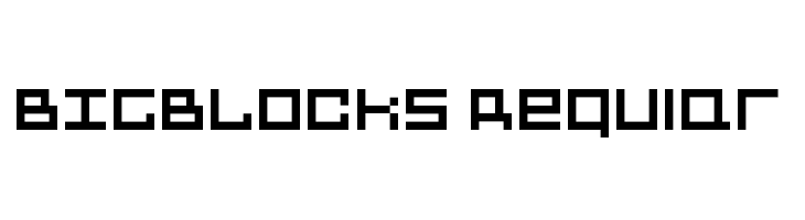 BIGBLOCKS Regular  नि: शुल्क फ़ॉन्ट्स डाउनलोड
