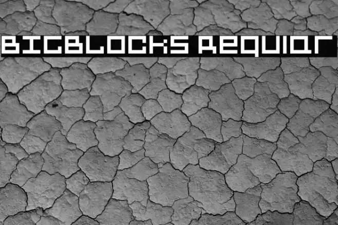 BIGBLOCKS Regular Font examples