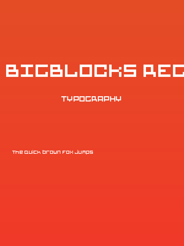 BIGBLOCKS Regular Poster