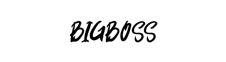 BIGBOSS  les polices de caractères gratuit tlcharger