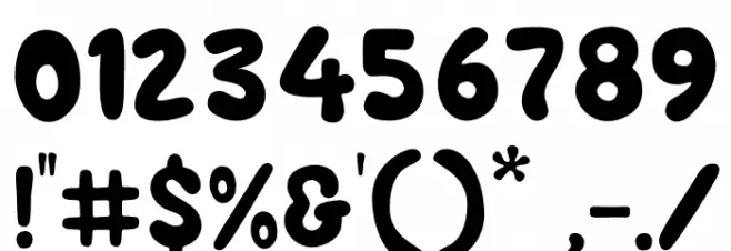 BIGGER SUMMER FEST Font OTHER CHARS