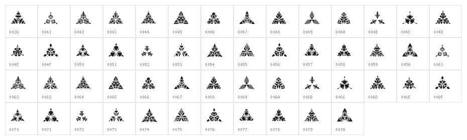 BIGILIW.Patterns Character Map