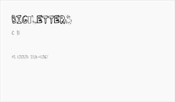 BIG_LETTERS Business Card