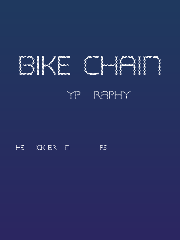 BIKE CHAIN Poster