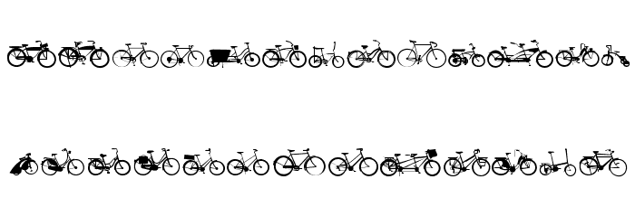 BIKES Font LOWERCASE