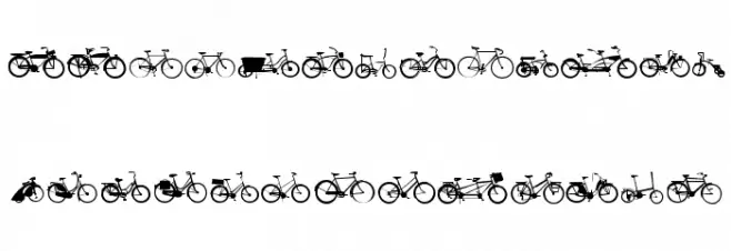 BIKES फ़ॉन्ट लोअरकेस