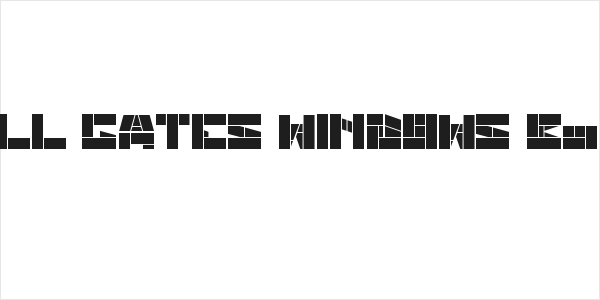 BILL GATES WINDOWS Bold Logo