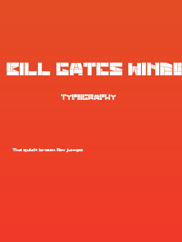 BILL GATES WINDOWS Bold Poster