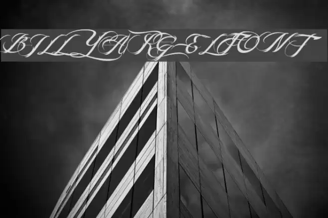 BILLY ARGEL FONT Font examples