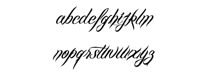 BILLY ARGEL FONT Font LOWERCASE