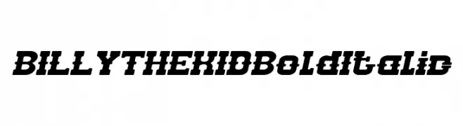 BILLY THE KID Bold Italic  Descarca Fonturi Gratis