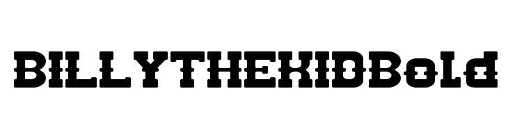 BILLY THE KID Bold Font